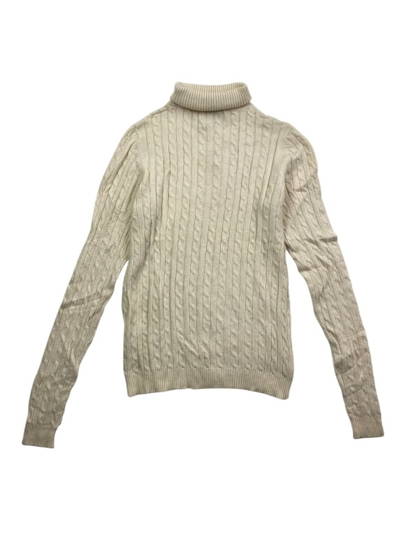 VINTAGE GUESS ΠΛΕΚΤΗ ΜΠΛΟΥΖΑ ΖΙΒΑΓΚΟ CABLE KNIT ΕΚΡΟΥ ΓΥΝΑΙΚΕΙΑ M