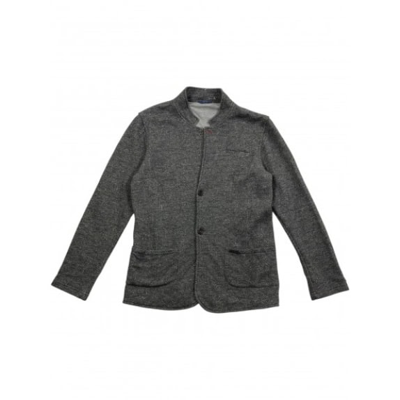 VINTAGE GUESS ΠΛΕΚΤΗ ΖΑΚΕΤΑ BLAZER ΣΤΥΛ ΓΚΡΙ ΑΝΔΡΙΚΟ M