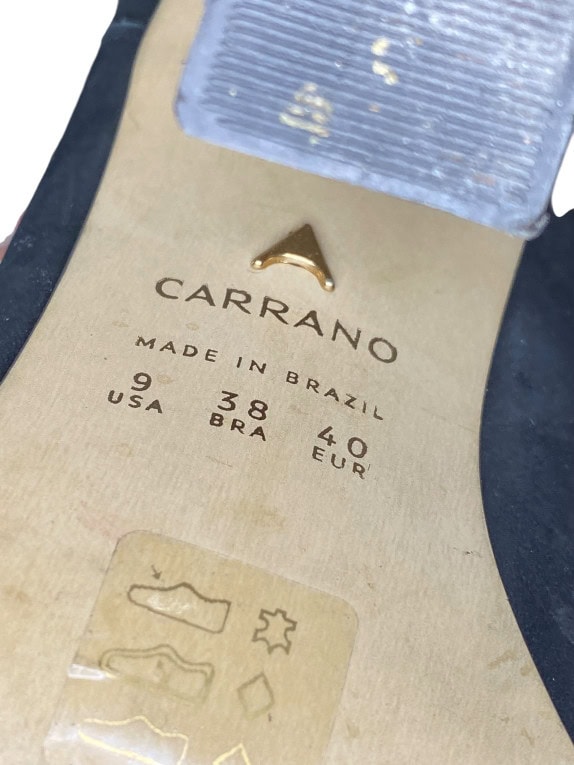 VINTAGE ΓΥΝΑΙΚΕΙΑ ΜΠΟΤΑΚΙΑ CARRANO ΜΕ ΑΡΧΙΤΕΚΤΟΝΙΚΟ ΤΑΚΟΥΝΙ 40