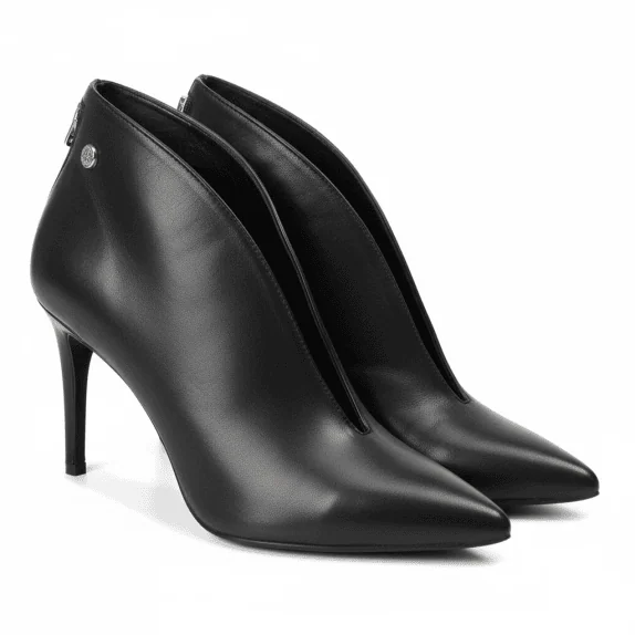 VINTAGE WOMEN'S OPEN FRONT STILLETTO ANKLE BOOTS 37