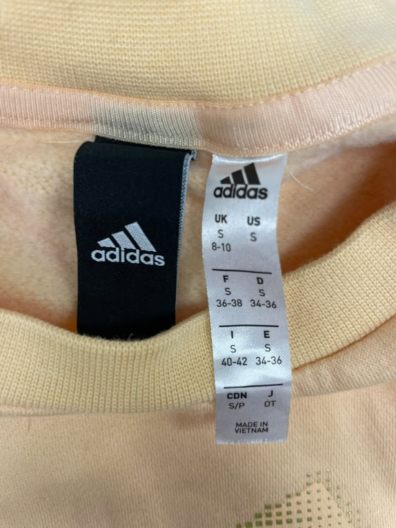 VINTAGE ΓΥΝΑΙΚΕΙΟ ADIDAS ΦΟΥΤΕΡ CREWNECK PEACH SIZE S