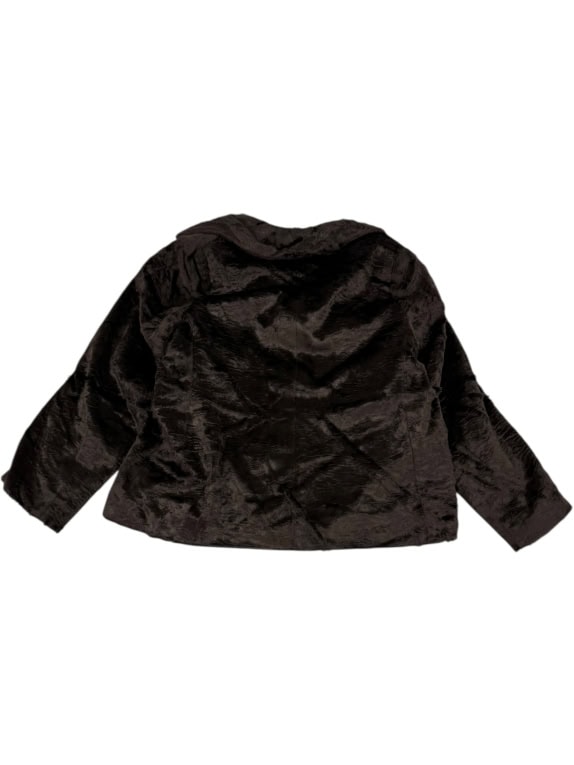 VINTAGE ΓΥΝΑΙΚΕΙΟ ΓΟΥΝΑ ΠΑΛΤΟ ΚΟΝΤΟ ΜΑΥΡΟ/ΚΑΦΕ SIZE M