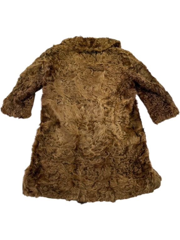 VINTAGE ΓΥΝΑΙΚΕΙΟ ΓΟΥΝΑ ΠΑΛΤΟ ΜΑΚΡΥ ΚΑΦΕ SIZE M/L