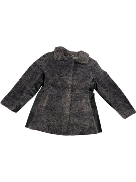 VINTAGE CAPPOTTO DI PELLICCIA DA DONNA V.E.B. PELZBEKLEIDUNG MARKRANSTADT LEIPZIG M