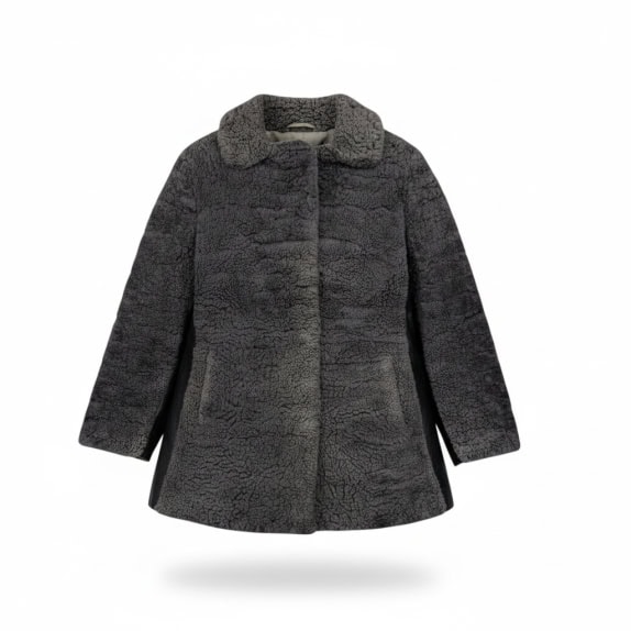 VINTAGE CAPPOTTO DI PELLICCIA DA DONNA V.E.B. PELZBEKLEIDUNG MARKRANSTADT LEIPZIG M