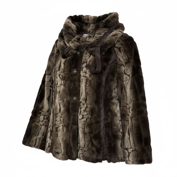 VINTAGE WOMEN'S SHORT FUR COAT/JACKET M/L