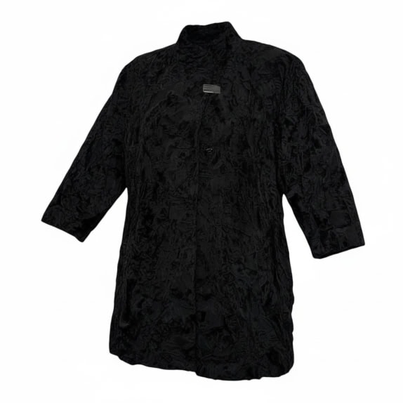 VINTAGE ΓΥΝΑΙΚΕΙΟ ΠΑΛΤΟ ΓΟΥΝΑ ΜΑΥΡΟ L/XL