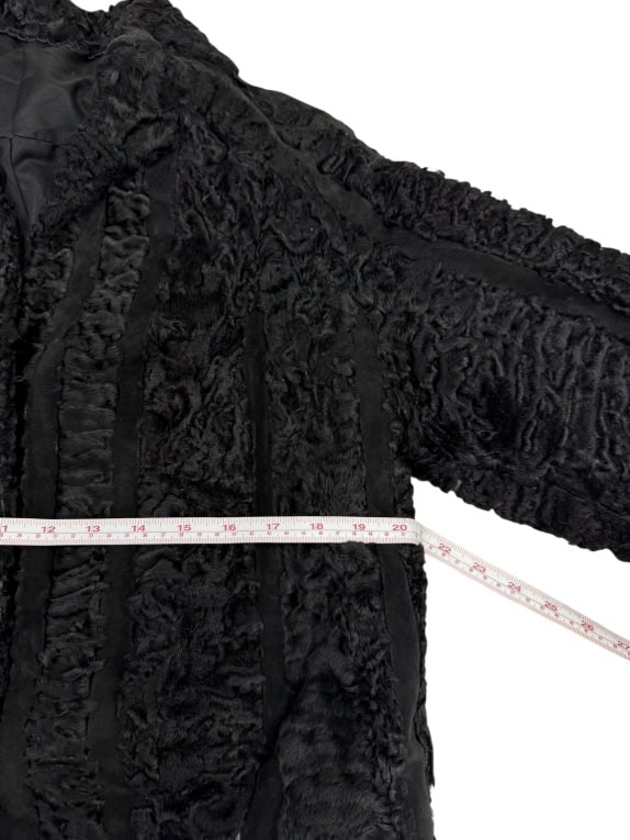 VINTAGE ΓΥΝΑΙΚΕΙΟ ΠΑΛΤΟ ΓΟΥΝΑ ΜΑΥΡΟ L/XL