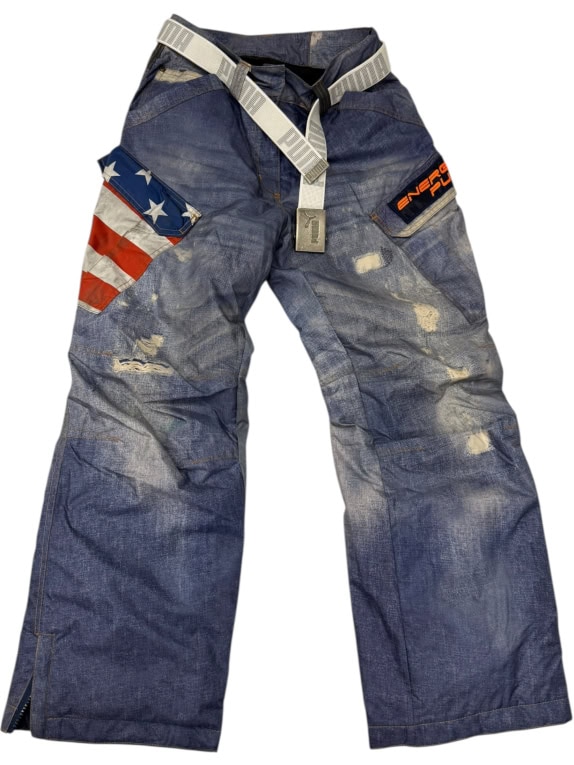 VINTAGE ΓΥΝΑΙΚΕΙΟ ΠΑΝΤΕΛΟΝΙ ΣΚΙ ENERGIAPURA ΜΠΛΕ DENIM LOOK