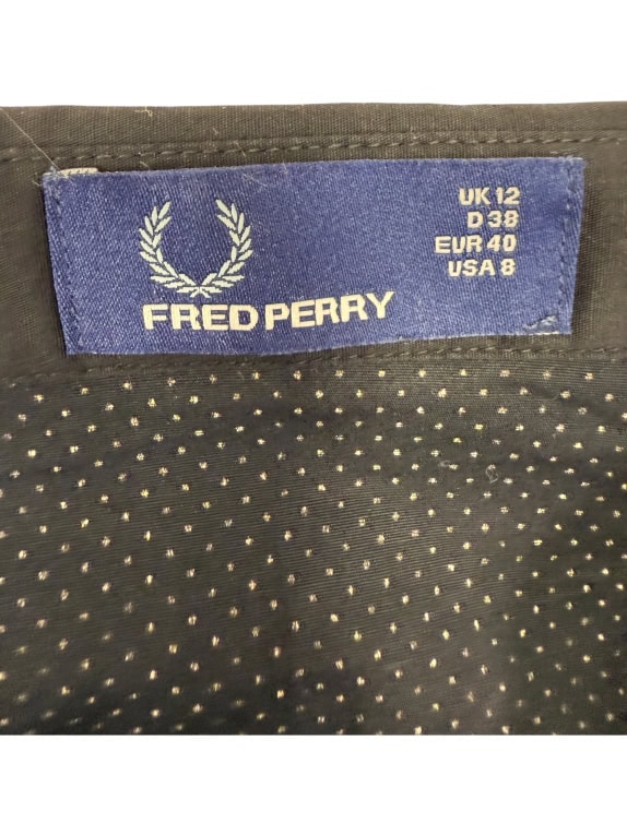 VINTAGE Women's Fred Perry Polka Dot Shirt - M