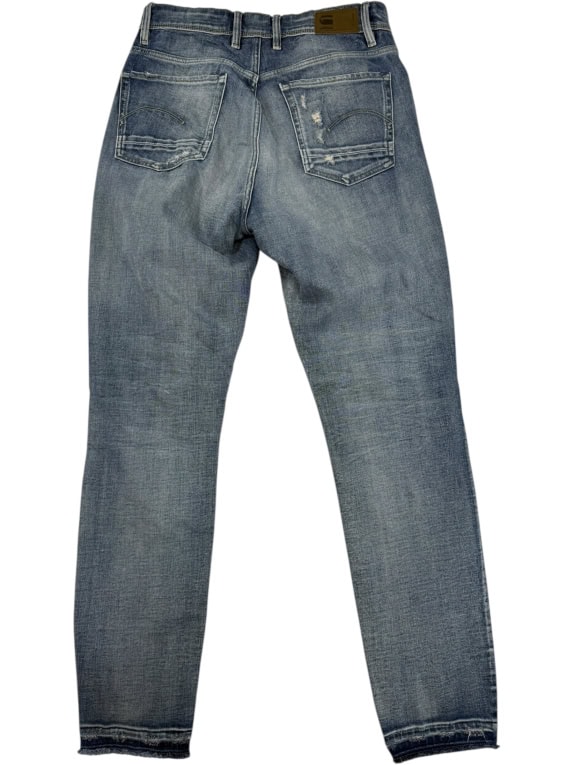 VINTAGE ΓΥΝΑΙΚΕΙΟ ΤΖΙΝ G-STAR RAW ΜΠΛΕ DISTRESSED