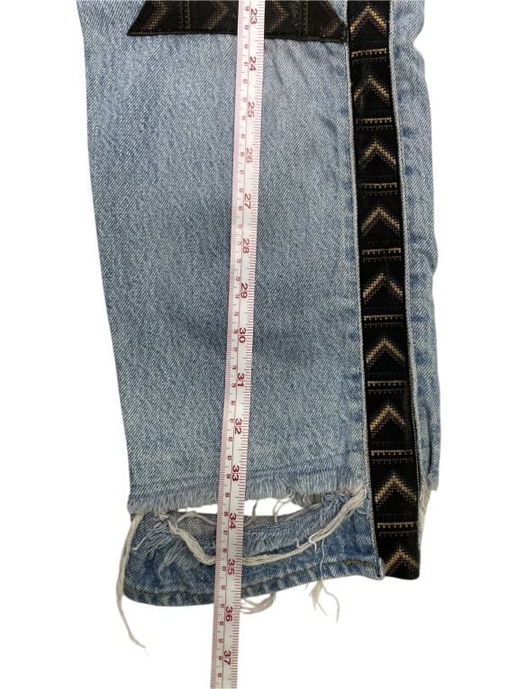 VINTAGE WOMEN'S LEVI'S DENIM CUSTOM PAINTED XS