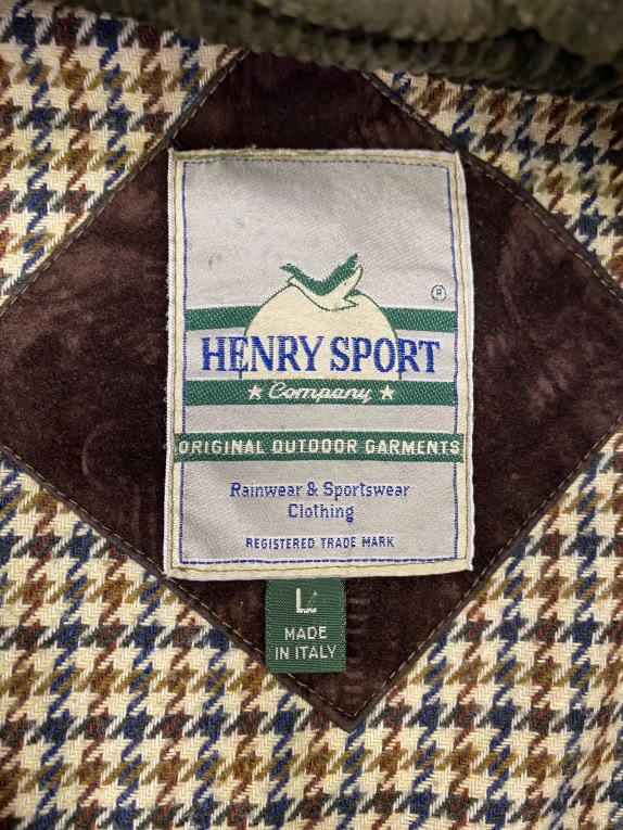 VINTAGE HENRY SPORT COMPANY GIACCA IN VELLUTO A COSTE L