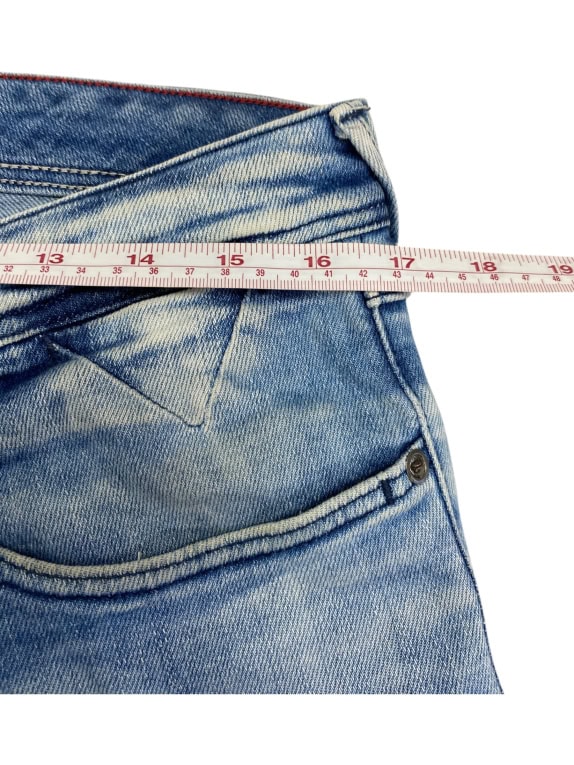 VINTAGE HILFIGER DENIM JEANS SLIM FIT LIGHT BLUE MENS W30