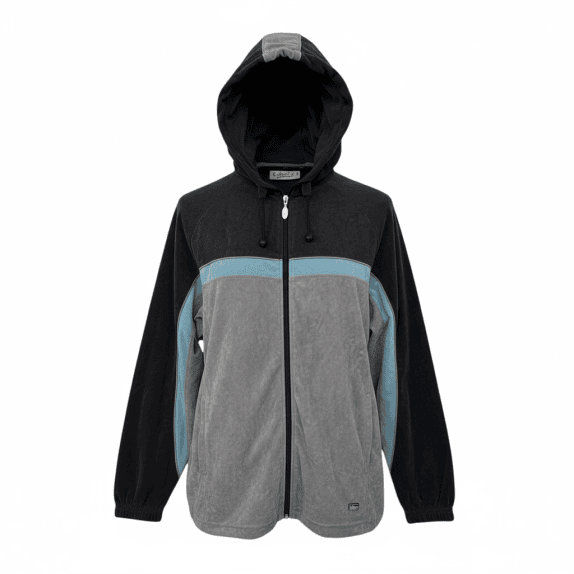 FELPA VINTAGE-GIACCA IN VELLUTO - NERO/GRIGIO