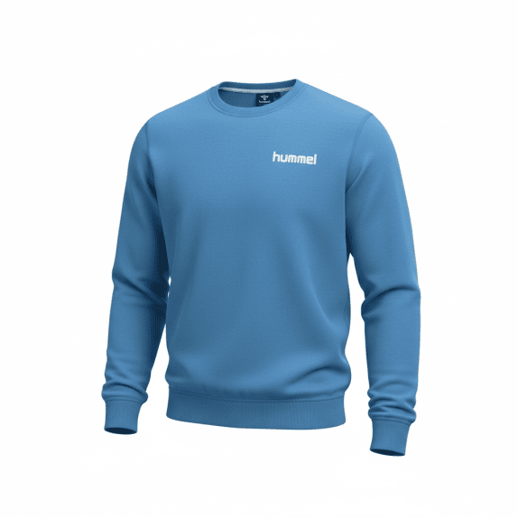 VINTAGE HUMMEL SWEATSHIRT WITH LOGO BLUE MEN'S L