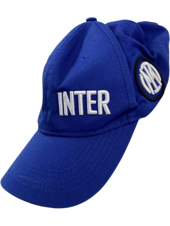 VINTAGE INTER MILAN ΚΑΠΕΛΟ ΚΕΝΤΗΜΕΝΟ ΛΟΓΟΤΥΠΟ ΜΠΛΕ UNISEX ONE SIZE