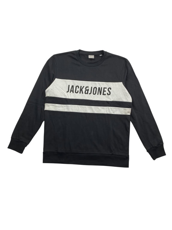 VINTAGE JACK & JONES LOGO SWEATSHIRT BLACK MEN'S L