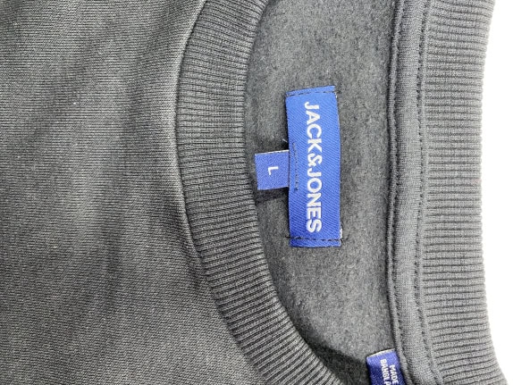 VINTAGE JACK & JONES FELPA CON LOGO NERA DA UOMO L
