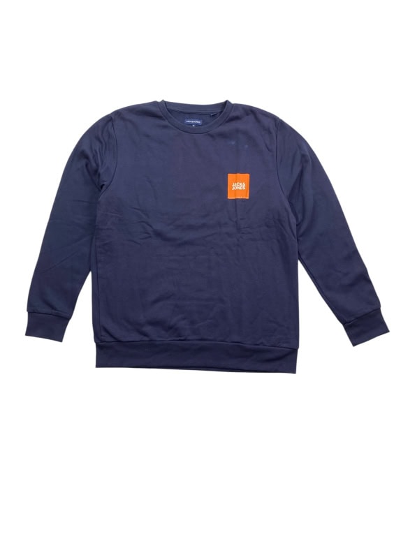 VINTAGE JACK & JONES ΦΟΥΤΕΡ ΜΕ ΛΟΓΟΤΥΠΟ ΜΠΛΕ ΣΚΟΥΡΟ ΑΝΔΡΙΚΟ XL