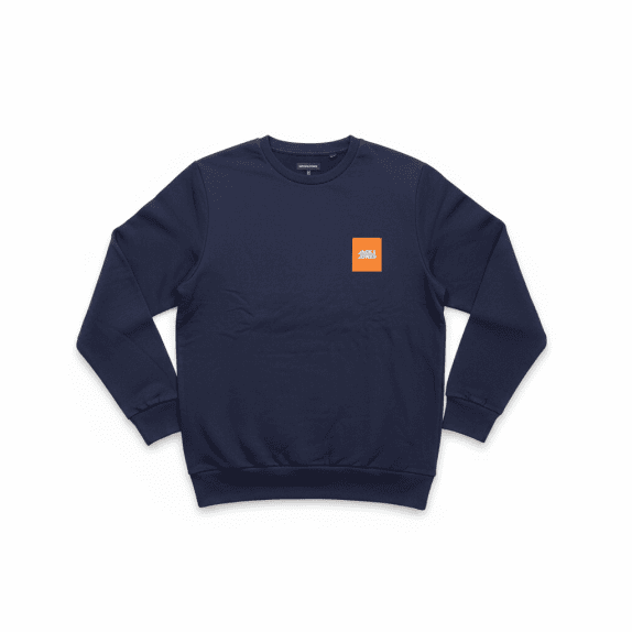 VINTAGE JACK & JONES LOGO SWEATSHIRT NAVY BLUE MEN'S XL