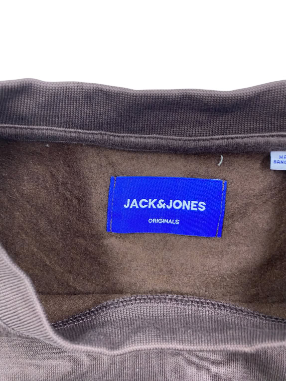 VINTAGE JACK & JONES ΦΟΥΤΕΡ ΧΩΡΙΣ ΚΟΥΚΟΥΛΑ MINIMAL ΚΑΦΕ ΑΝΔΡΙΚΟ L