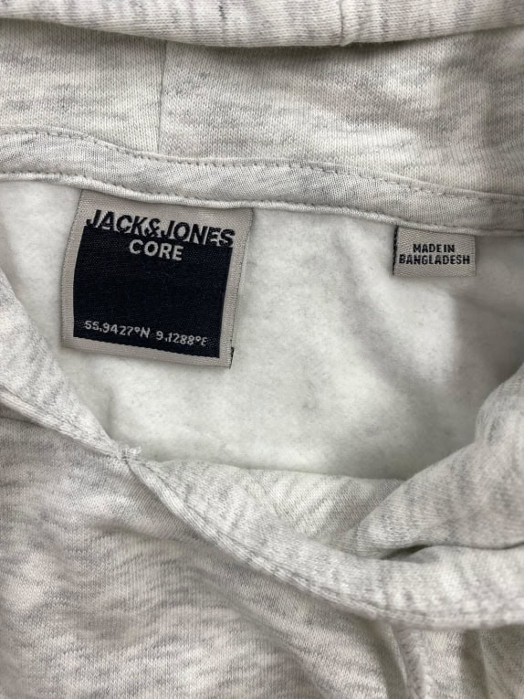 VINTAGE JACK & JONES HOODIE CORE DEPARTMENT ΓΚΡΙ ΑΝΔΡΙΚΟ M