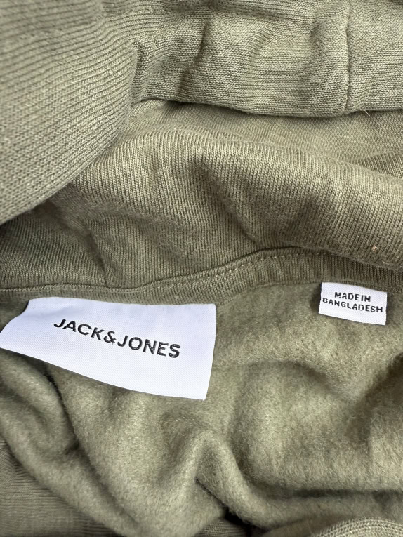 VINTAGE JACK & JONES HOODIE ΦΟΥΤΕΡ ΜΕ ΚΟΥΚΟΥΛΑ LOGO ΠΡΑΣΙΝΟ ΑΝΔΡΙΚΟ L