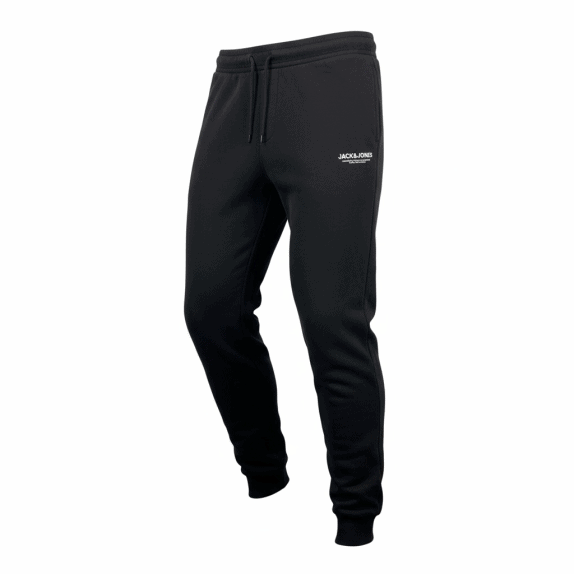 Pantaloni tuta da uomo neri con logo VINTAGE JACK & JONES