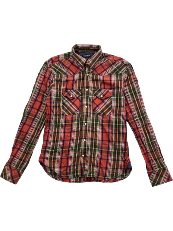 VINTAGE JACK & JONES ΠΟΥΚΑΜΙΣΟ WESTERN ΚΑΡΟ ΠΟΛΥΧΡΩΜΟ ΑΝΔΡΙΚΟ S