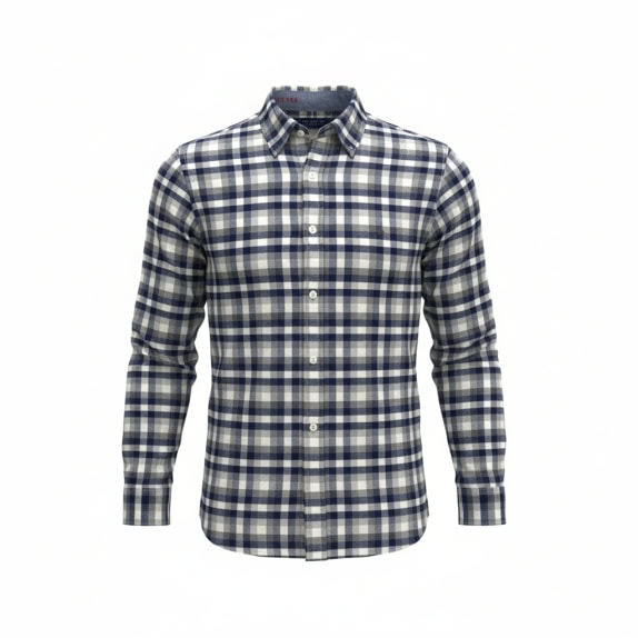 VINTAGE JACK & JONES PREMIUM ΠΟΥΚΑΜΙΣΟ ΚΑΡΟ NAVY/WHITE ΑΝΔΡΙΚΟ M