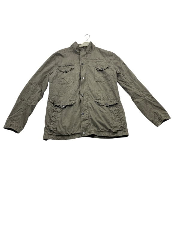 VINTAGE JACK & JONES GIACCA CON TASCHE KHAKI DA UOMO XXL