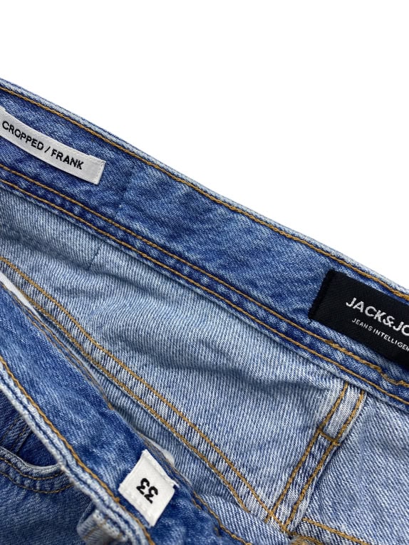 VINTAGE JACK & JONES ΤΖΙΝ ΠΑΝΤΕΛΟΝΙ ΜΕ ΣΚΙΣΙΜΑΤΑ ΜΠΛΕ ΑΝΔΡΙΚΟ L