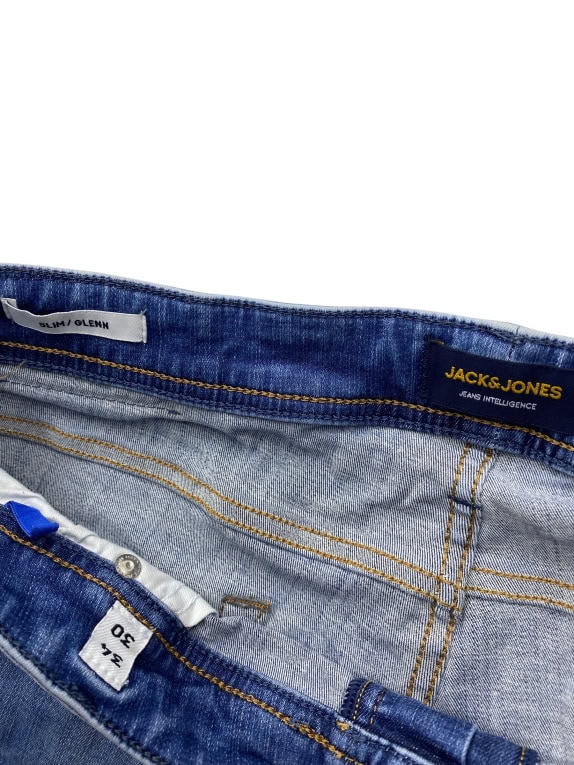 VINTAGE JACK & JONES ΤΖΙΝ ΠΑΝΤΕΛΟΝΙ SLIM GLENN ΜΠΛΕ ΑΝΔΡΙΚΟ W30 L34