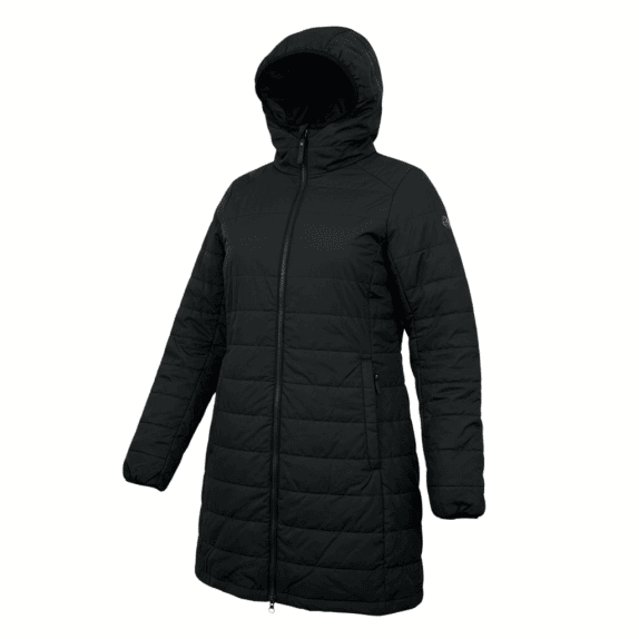 VINTAGE JACK WOLFSKIN ΜΑΥΡΟ ΚΑΠΙΤΟΝΕ ΜΠΟΥΦΑΝ/ΠΑΛΤΟ ΜΕ ΚΟΥΚΟΥΛΑ