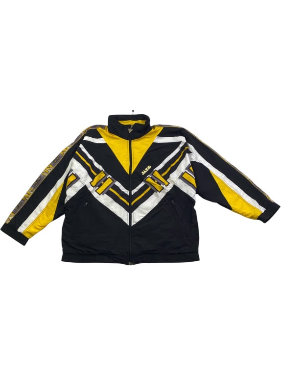 Vintage JAKO 90s Tracksuit Σετ Μαύρο/Κίτρινο/Λευκό L