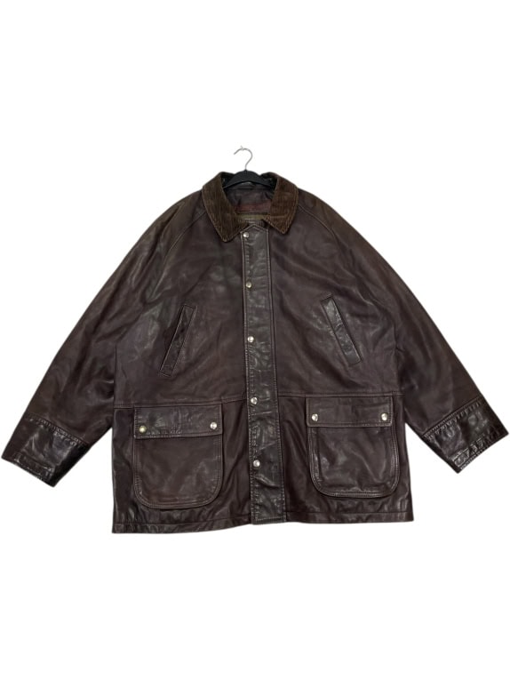 VINTAGE JAMES DILLON MEN'S LEATHER JACKET VERA PELLE XL