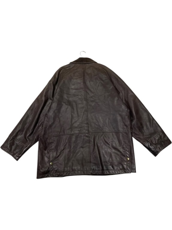 VINTAGE JAMES DILLON MEN'S LEATHER JACKET VERA PELLE XL