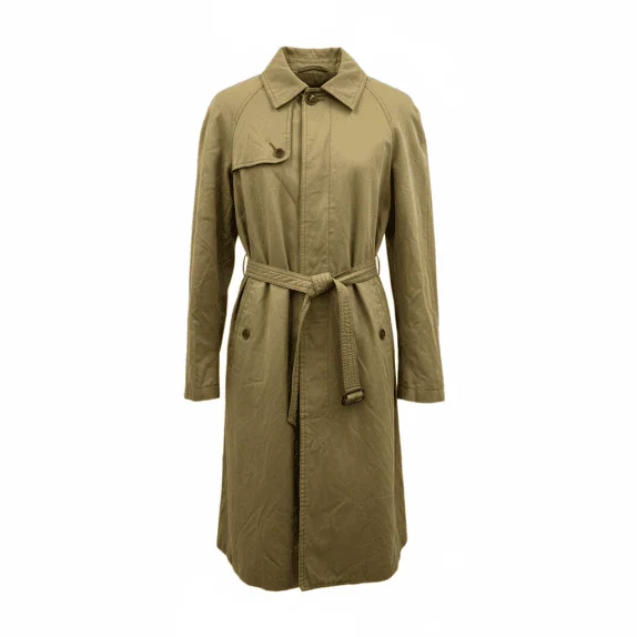 VINTAGE JECKERSON CAPPOTTO GABARDINA BEIGE UOMO S