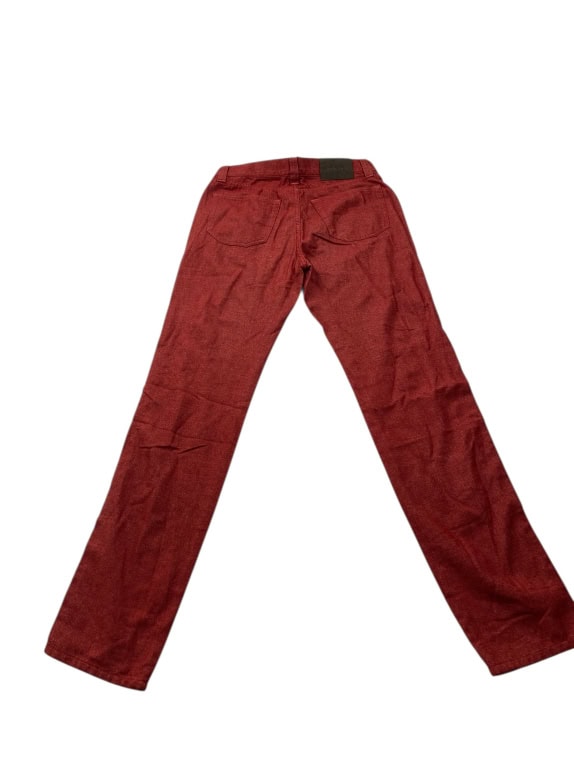VINTAGE JECKERSON PANTALONI DENIM CON RINFORZI ALLE GINOCCHIA ROSSO UOMO XS