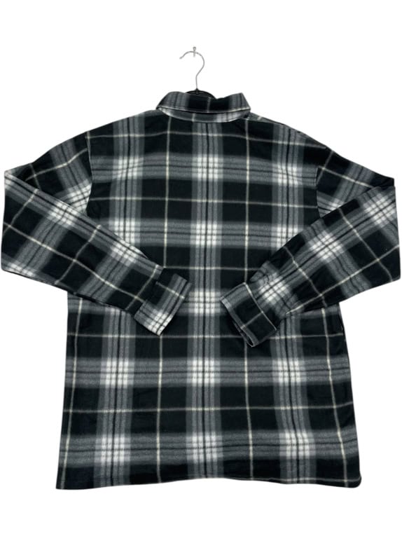 VINTAGE JINHAOLAI CHECKERED FLEECE SHIRT MEN'S M