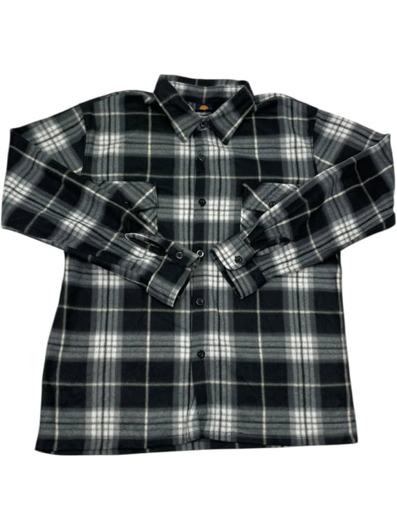 VINTAGE JINHAOLAI CHECKERED FLEECE SHIRT MEN'S M