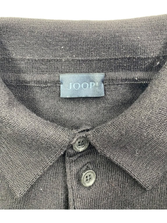 VINTAGE JOOP! ΠΛΕΚΤΗ ΜΠΛΟΥΖΑ POLO ΜΑΥΡΗ ΑΝΔΡΙΚΗ L