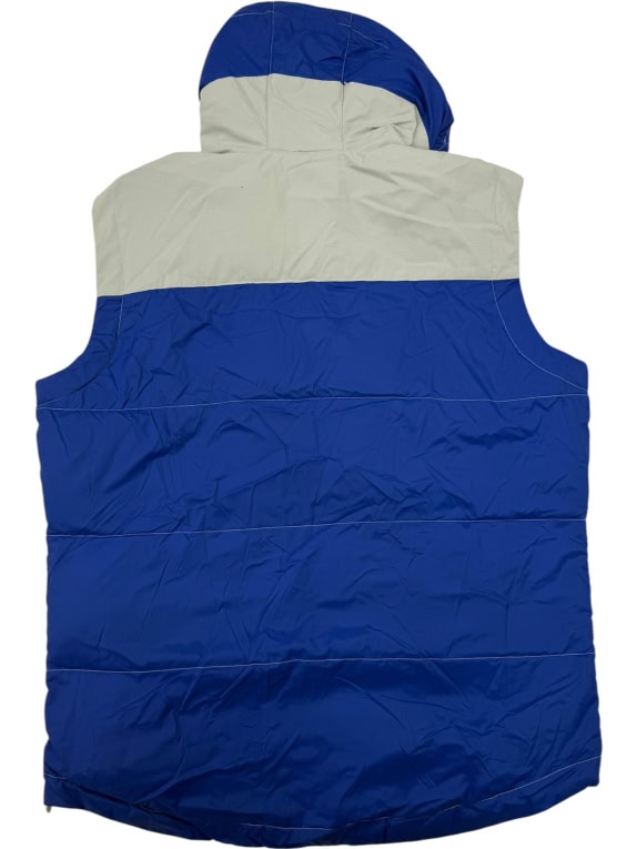 Vintage K-Way Hooded Puffer Vest / Gilet XL