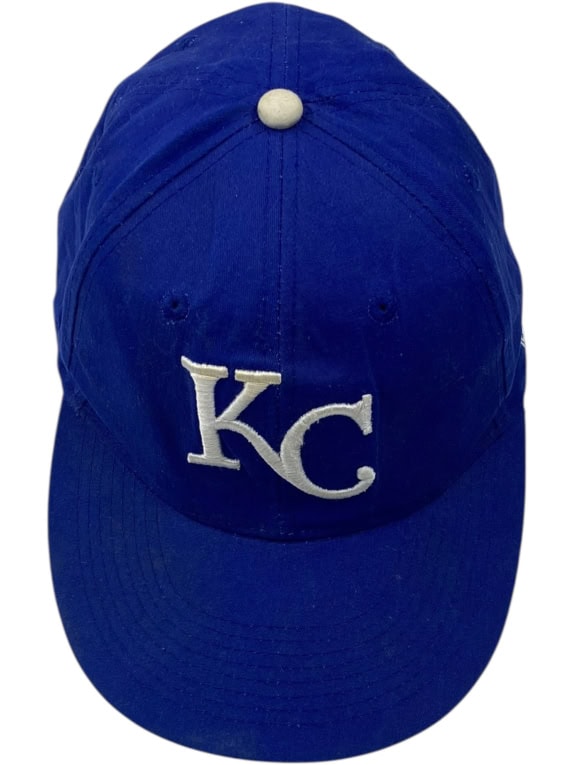VINTAGE KANSAS CITY ROYALS ΚΑΠΕΛΟ BASEBALL ΚΕΝΤΗΤΟ ΛΟΓΟΤΥΠΟ ΜΠΛΕ ΑΝΔΡΙΚΟ ONE SIZE
