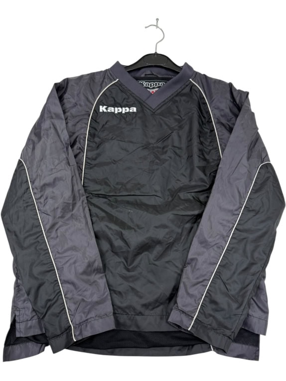 VINTAGE KAPPA MEN'S WINDBREAKER JACKET BLACK