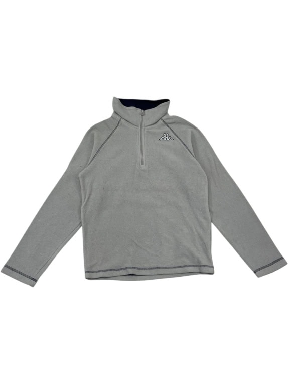 VINTAGE KAPPA FLEECE ΦΟΥΤΕΡ ΓΚΡΙ PULLOVER ΑΝΔΡΙΚΟ XS