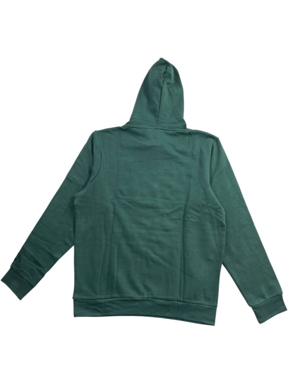 Felpa con cappuccio vintage Kappa logo verde da uomo L