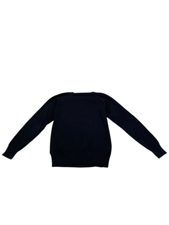 VINTAGE KAPPA V-NECK SWEATER LOGO DARK BLUE MENS M