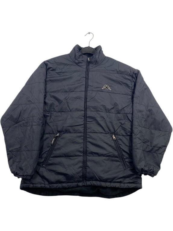 GIACCA PUFFER VINTAGE KAPPA CON CERNIERA NERA DA UOMO M